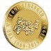 AUSTRALIA 1869 . ONE 1  DOLLAR COIN . WELCOME STRANGER . 100KG GOLD NUGGET